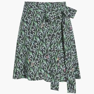 Mini Black Pareo in Black Lily of the Valley